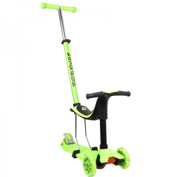 Scooter Πατίνι Αθλοπαιδιά Πολυμορφικό 3σε1, Πράσινο 002.61212