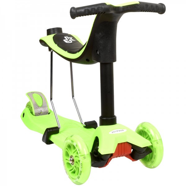 Scooter Πατίνι Αθλοπαιδιά Πολυμορφικό 3σε1, Πράσινο 002.61212