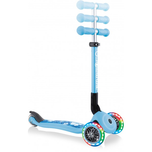 Scooter Πατίνι Junior Foldable Fantasy Lights Flowers Pastel Blue (433-200)