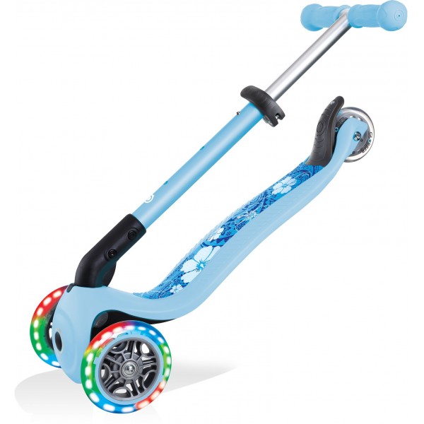 Scooter Πατίνι Junior Foldable Fantasy Lights Flowers Pastel Blue (433-200)