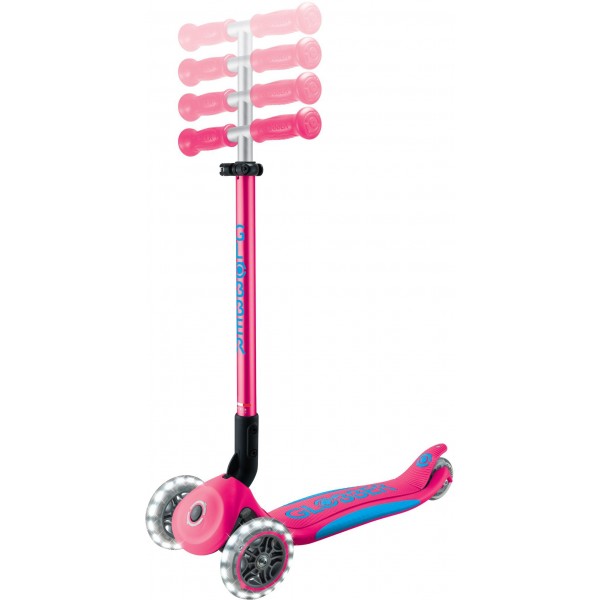 Globber Scooter Elite Lights V2 Fuchsia (439-610-3)
