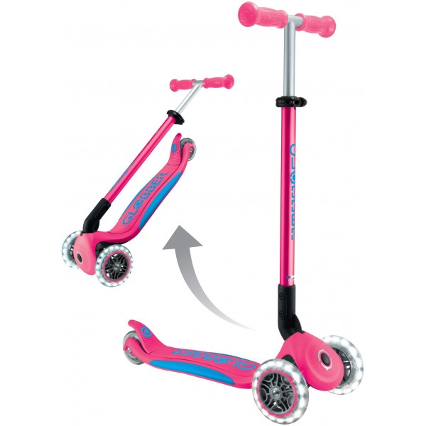 Globber Scooter Elite Lights V2 Fuchsia (439-610-3)