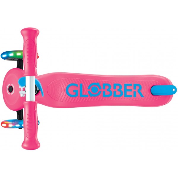 Globber Scooter Primo Plus Lights Fuchsia (442-610-4)