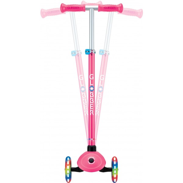Globber Scooter Primo Plus Lights Fuchsia (442-610-4)