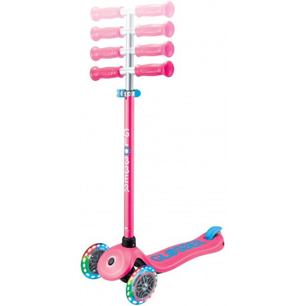 Globber Scooter Primo Plus Lights Fuchsia (442-610-4)