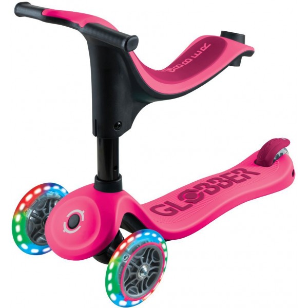 Scooter Πατίνι Globber Go.Up Sporty Lights Funchsia (452-610-4)