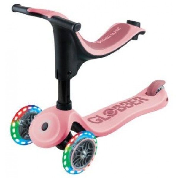 Scooter Πατίνι Globber Go.Up Sporty Lights Pastel Pink (452-710-4)