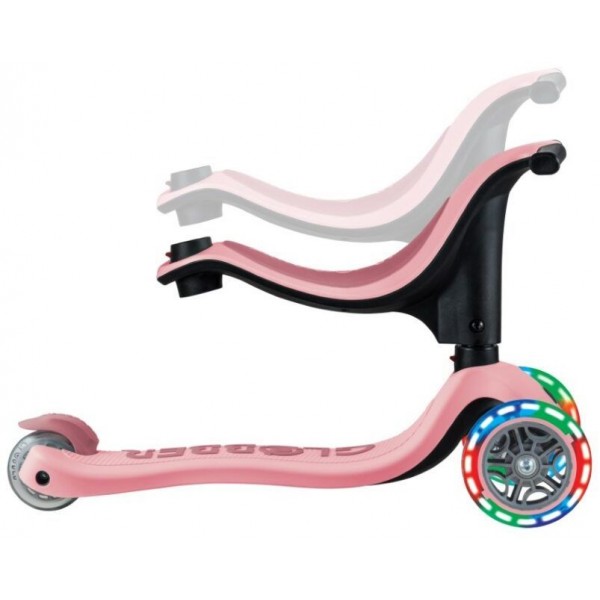 Scooter Πατίνι Globber Go.Up Sporty Lights Pastel Pink (452-710-4)