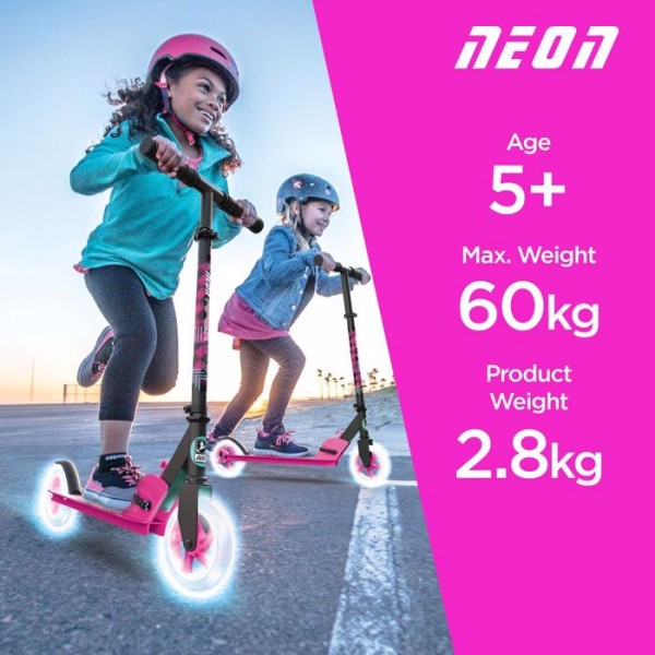 Scooter Πατίνι Yvolution Neon Apex 145 - Ροζ 53.NS39P4