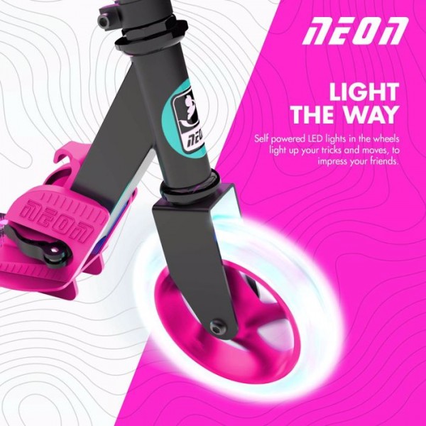Scooter Πατίνι Yvolution Neon Apex 145 - Ροζ 53.NS39P4
