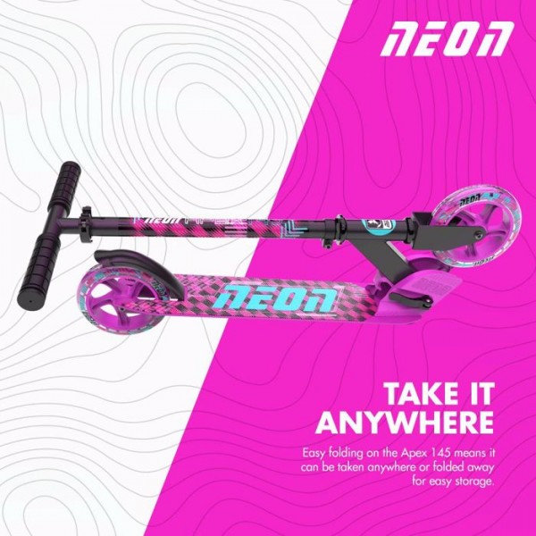 Scooter Πατίνι Yvolution Neon Apex 145 - Ροζ 53.NS39P4