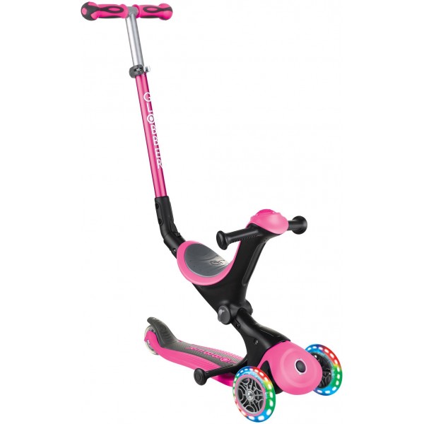 Globber Scooter Go.Up Deluxe Fantasy Lights Deep Pink (646-110)