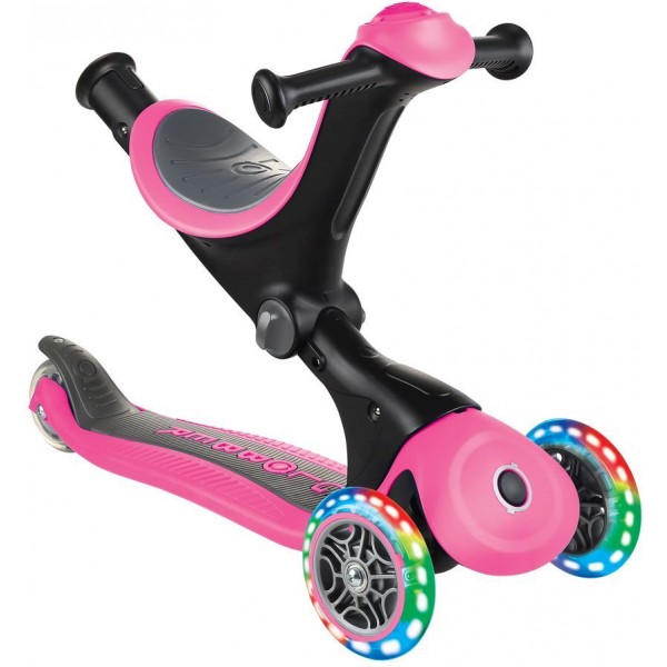Globber Scooter Go.Up Deluxe Fantasy Lights Deep Pink (646-110)