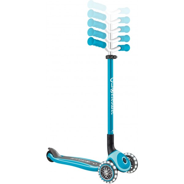 Scooter Πατίνι Globber Elite Master Lights Aqua (663-100)