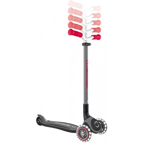 Scooter Πατίνι Globber Elite Master Lights Black Red (663-120)
