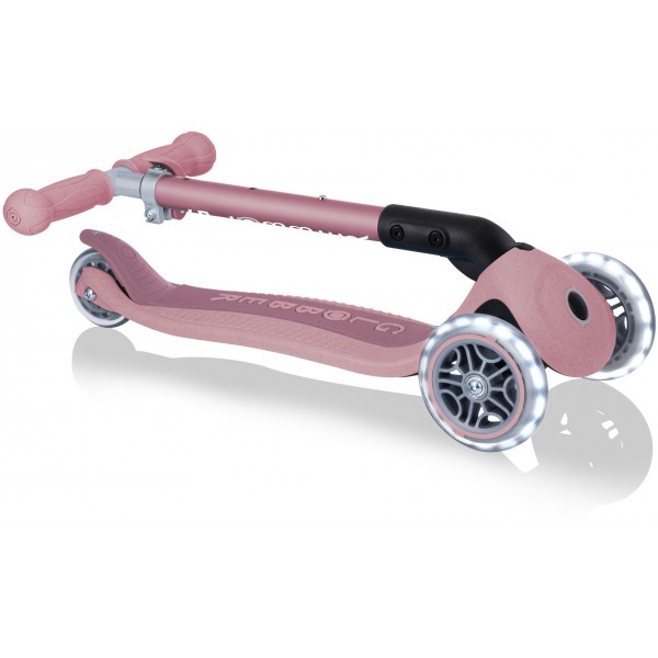 Globber Scooter Junior Foldable Lights Eco Berry (692-510)