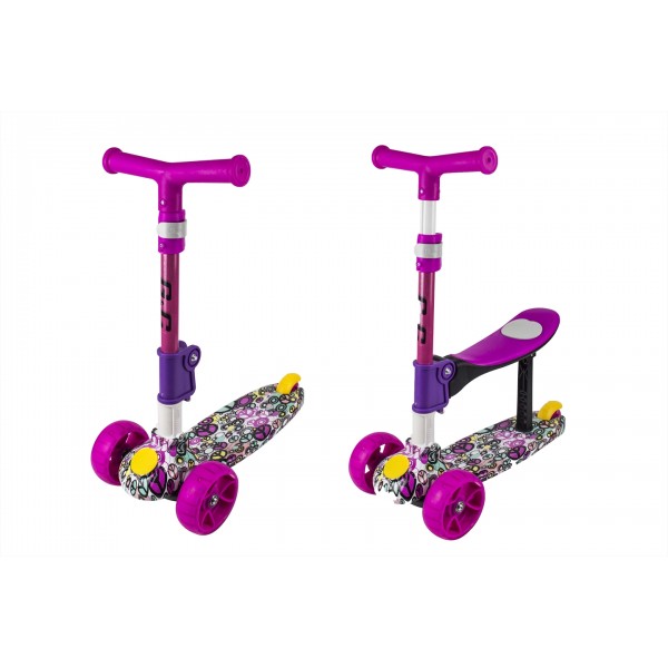 Scooter Πατίνι G&C FUN 2 σε 1 Ροζ HD0009TWPNK