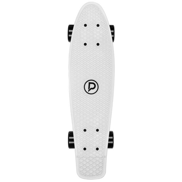 Skateboard Τροχοσανίδα βινυλίου, white-black wheels 19.880317