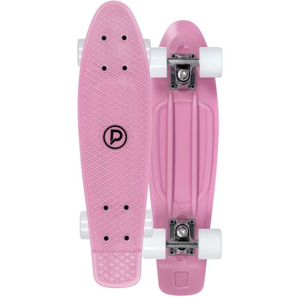 Skateboard Τροχοσανίδα βινυλίου, rose-white wheels 19.880320