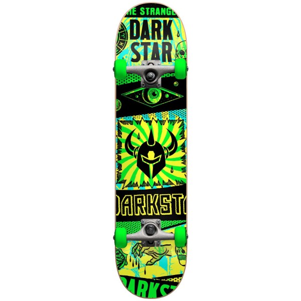 Skateboard Darkstar Collapse FP with Stocking, Green, 7.375 ίντσες 49.10512338Y/GRN/7.375