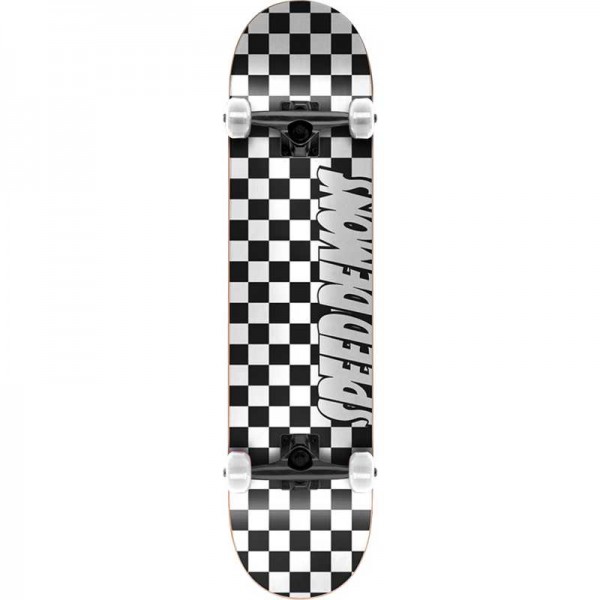 Skateboard τροχοσανίδα Checkers Black/White, 8 ίντσες 65.020205100B800