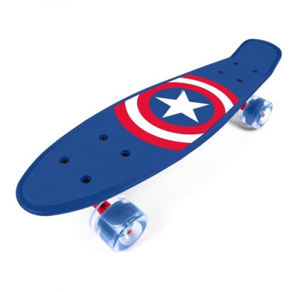 Skateboard τροχοσανίδα Πατίνι πλαστικό (Pennyboard) Captain America 93-59970