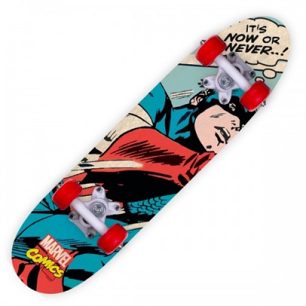 Skateboard τροχοσανίδα Πατίνι ξύλινο Captain America 93-9940